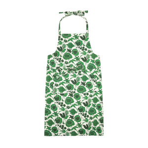 Apron With Pocket in Wildbird Green
