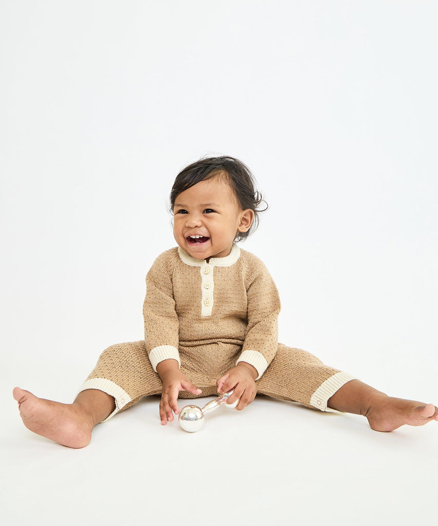 Archie Jumpsuit in Camel