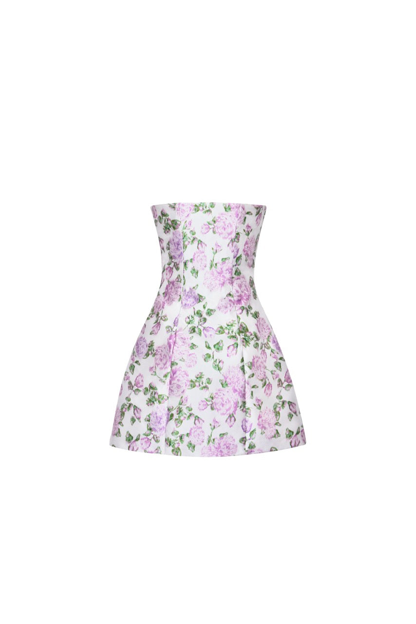 The Ashley Dress in Pink & Green