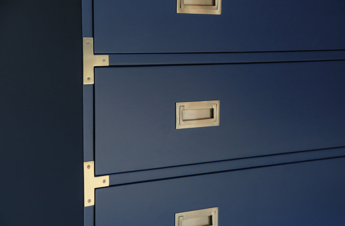 Large Carlyle Campaign Dresser in Navy