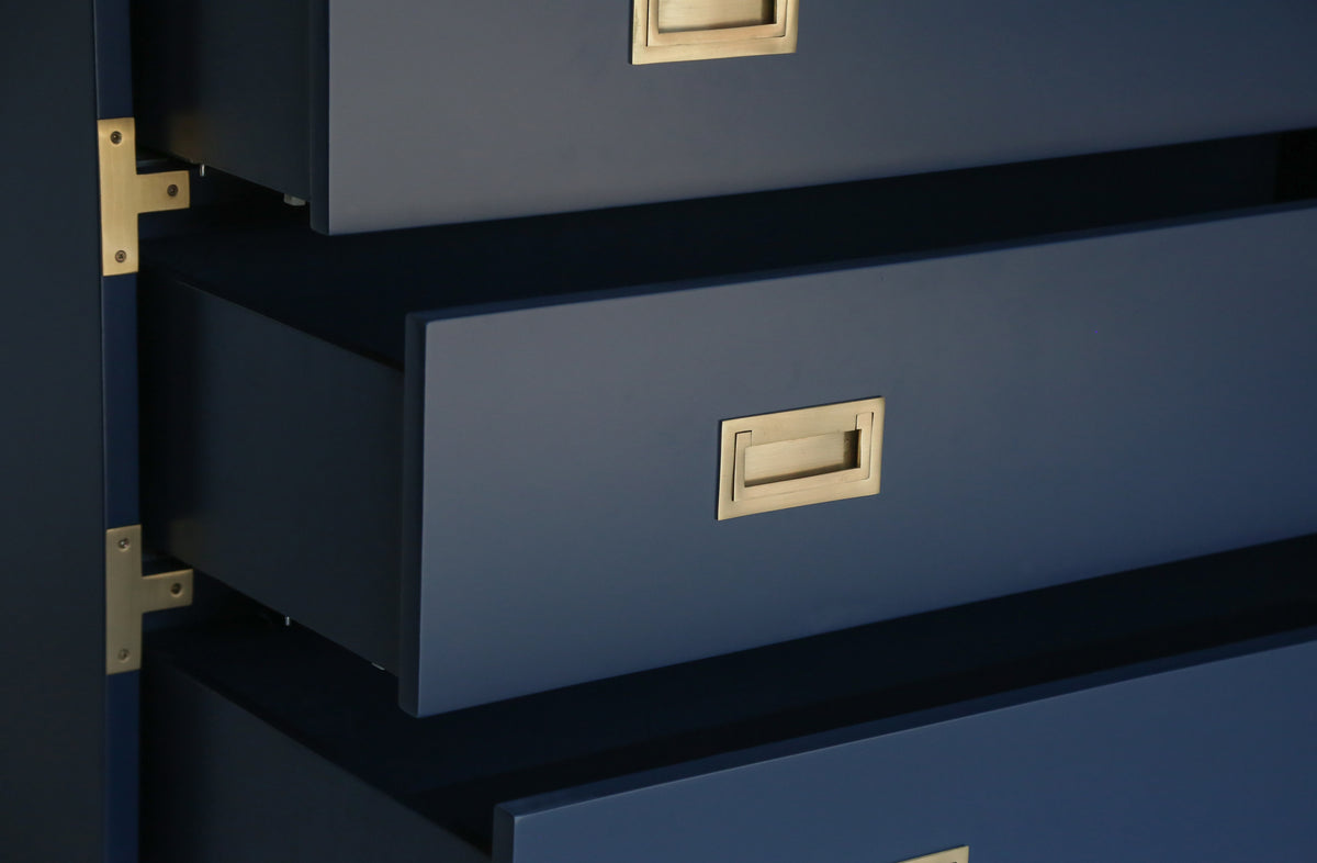 Large Carlyle Campaign Dresser in Navy