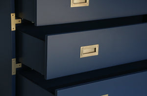 Large Carlyle Campaign Dresser in Navy