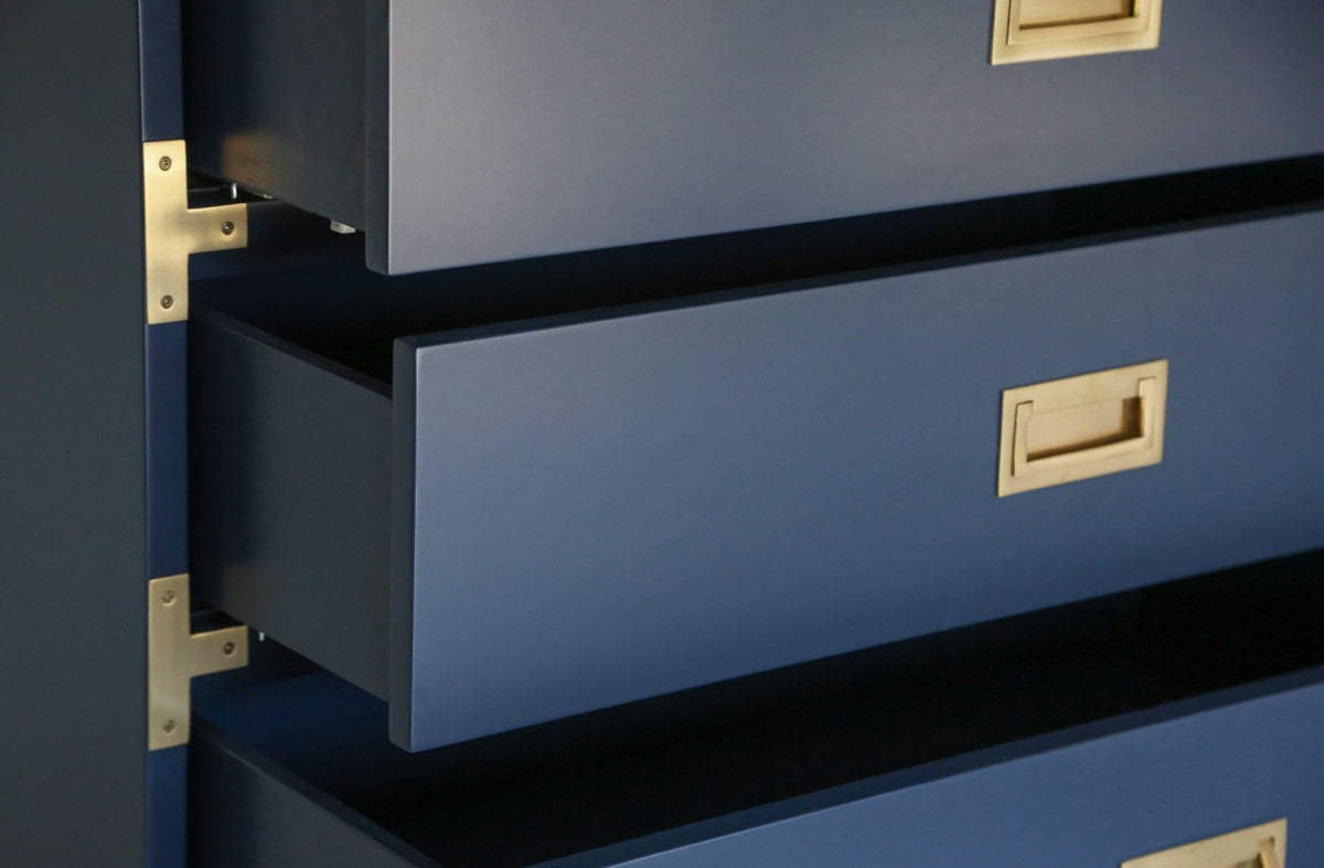 Small Carlyle Campaign Dresser in Navy