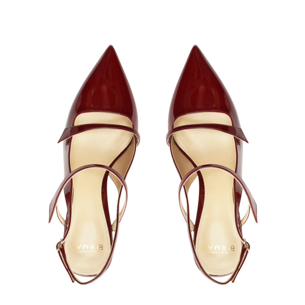 Tita 60 Slingback in Cherry Lacquer