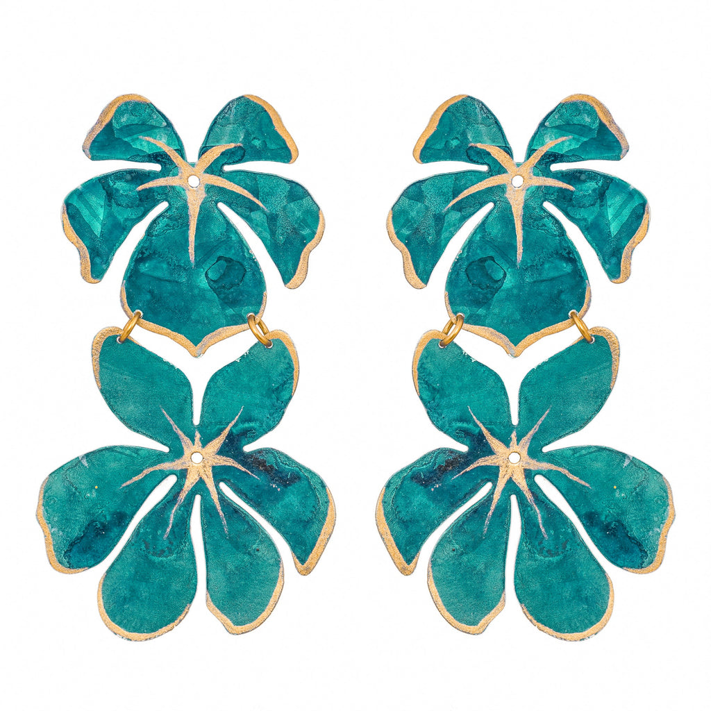 Teal Tahiti Earrings