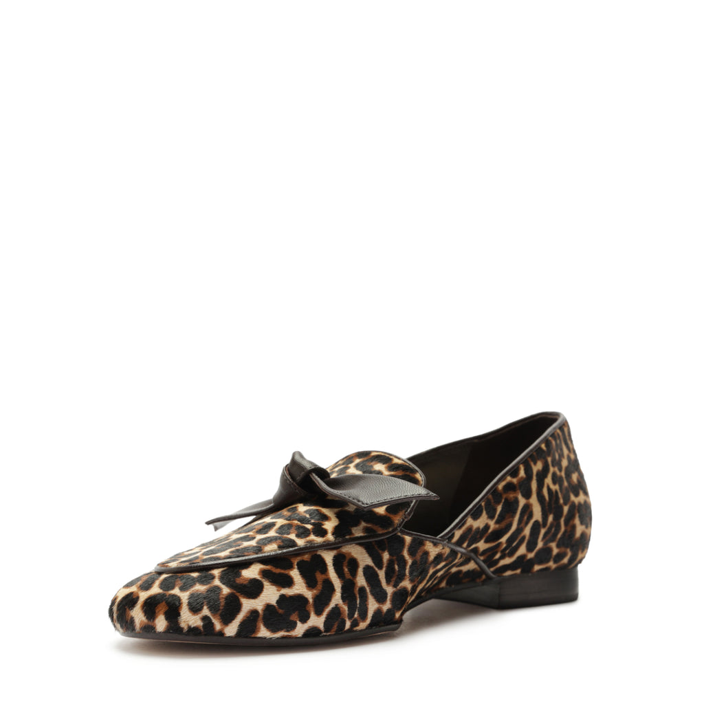 Clarita Belgian Loafer in Leopard