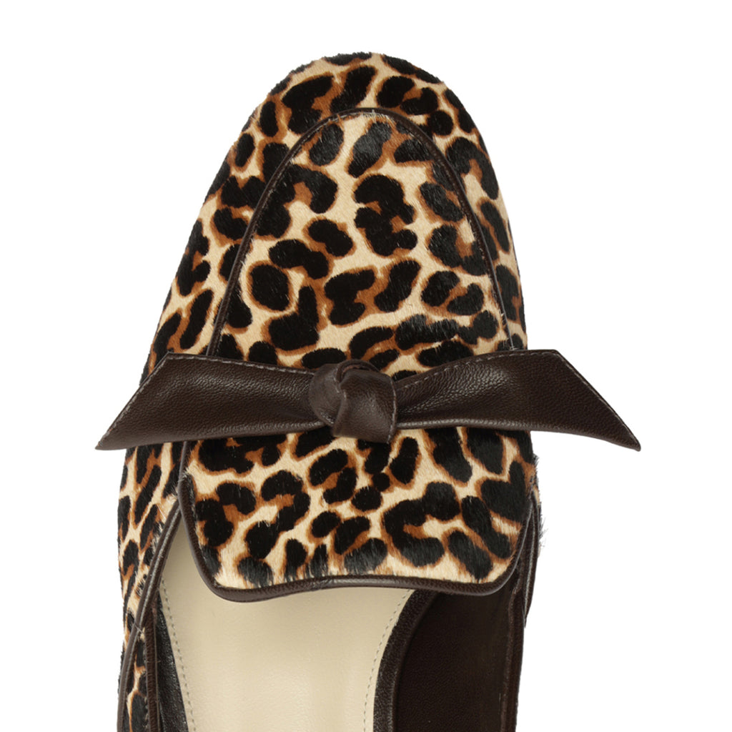Clarita Belgian Loafer in Leopard