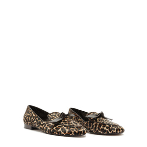 Clarita Belgian Loafer in Leopard