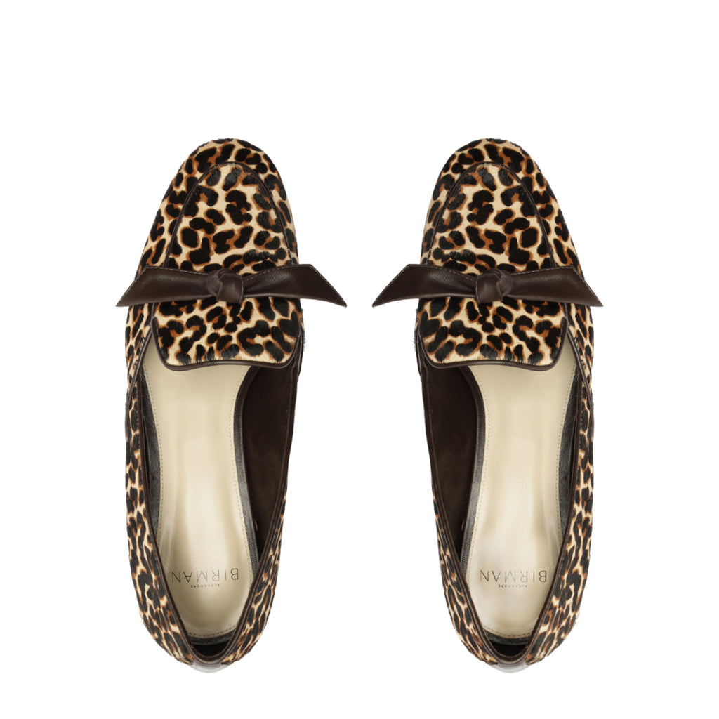 Clarita Belgian Loafer in Leopard
