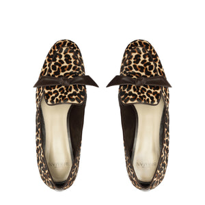Clarita Belgian Loafer in Leopard