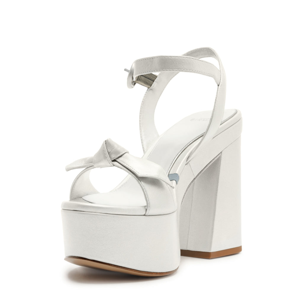Clarita Bridal Flare Platform in Bridal Pearl/White