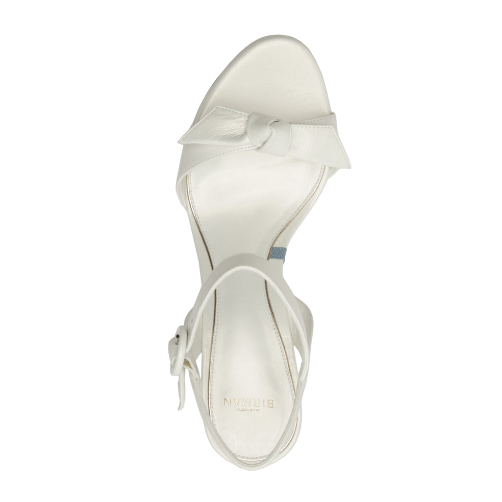 Clarita Bridal Flare Platform in Bridal Pearl/White