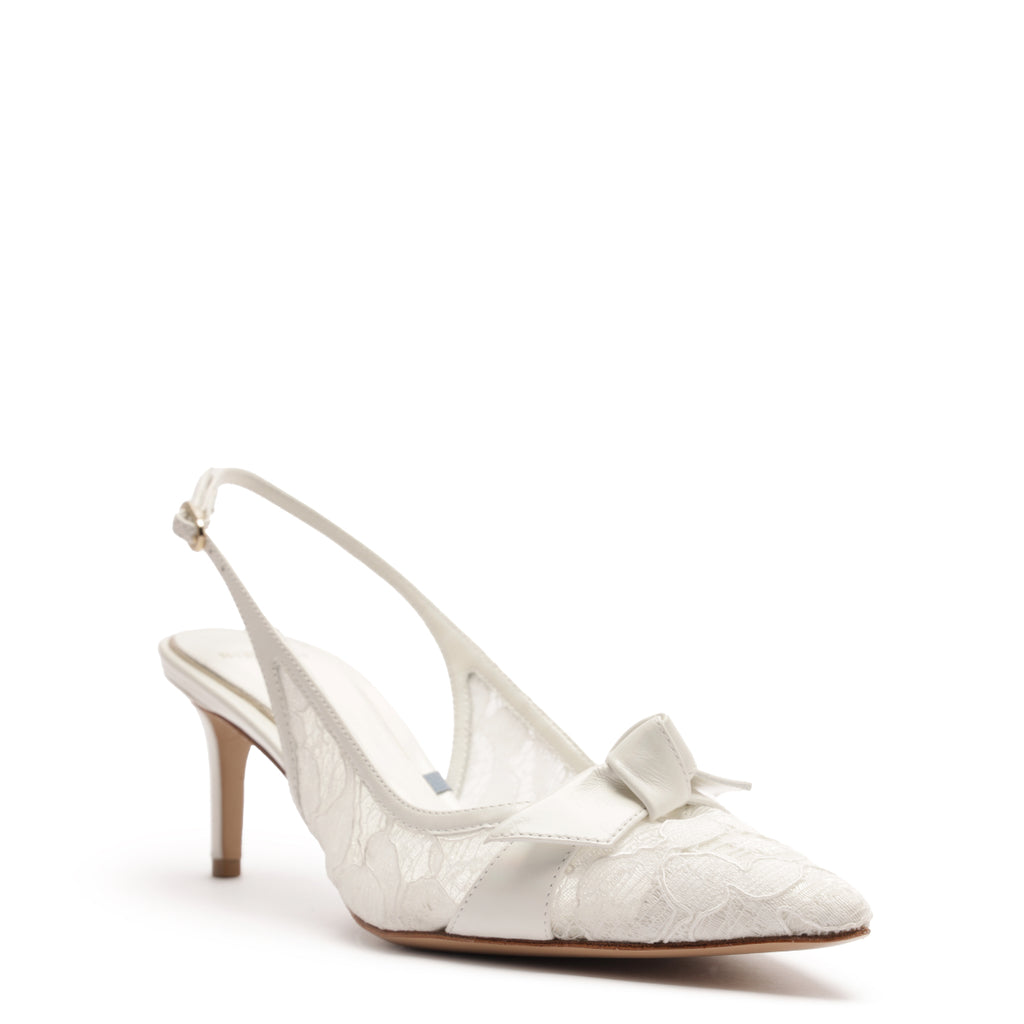 Clarita Bridal Classic Slingback 60 in Off White/Ivory