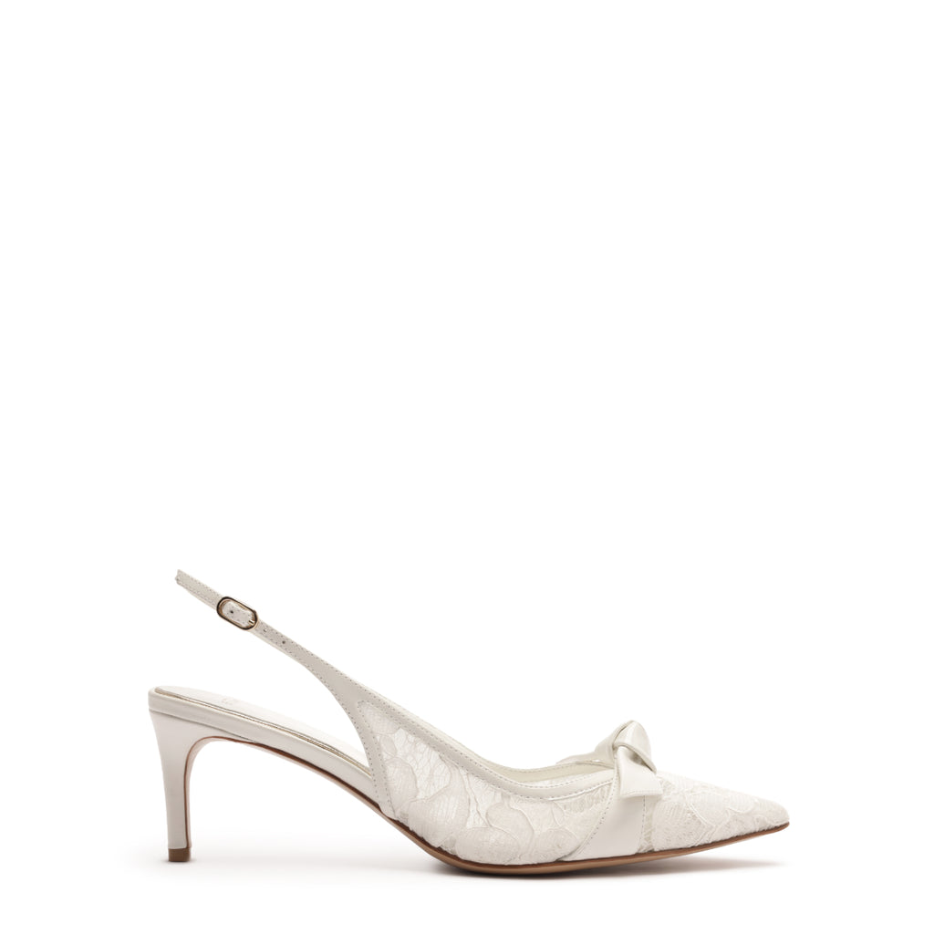 Clarita Bridal Classic Slingback 60 in Off White/Ivory
