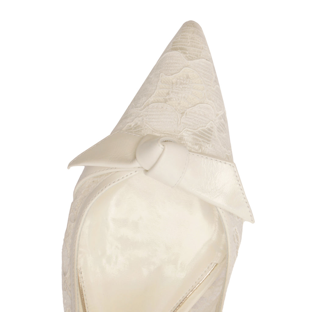 Clarita Bridal Classic Slingback 60 in Off White/Ivory