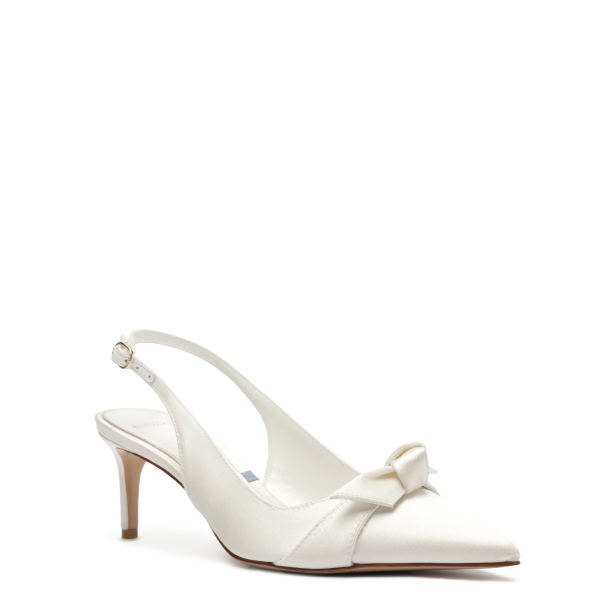 Clarita Bridal Classic Slingback 60 in Bianco