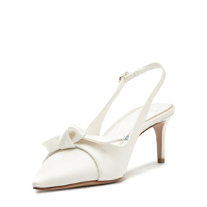Clarita Bridal Classic Slingback 60 in Bianco