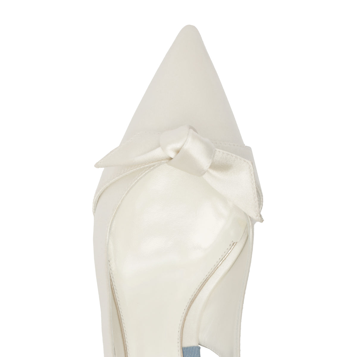 Clarita Bridal Classic Slingback 60 in Bianco
