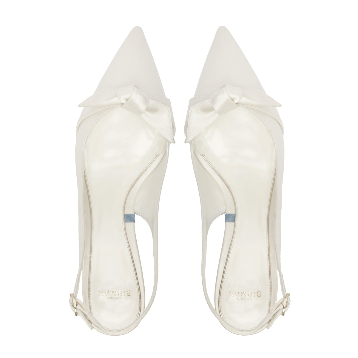 Clarita Bridal Classic Slingback 60 in Bianco