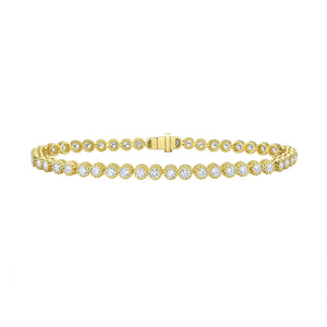 Thistle Diamond Yellow Gold Tennis Bracelet