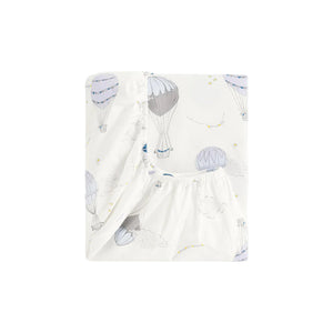 Touch The Sky Crib Sheet in Blue