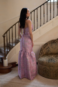 The Beth Dress in Orchid Baroque Floral