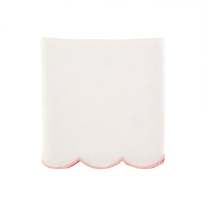 Scallop Crib Skirt in Blush