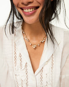 The Pearl Drip Drop Necklace Duo