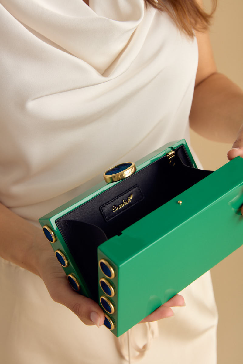 Basel Clutch in Green