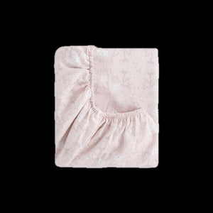 Bird's Song Crib Sheet in Pink