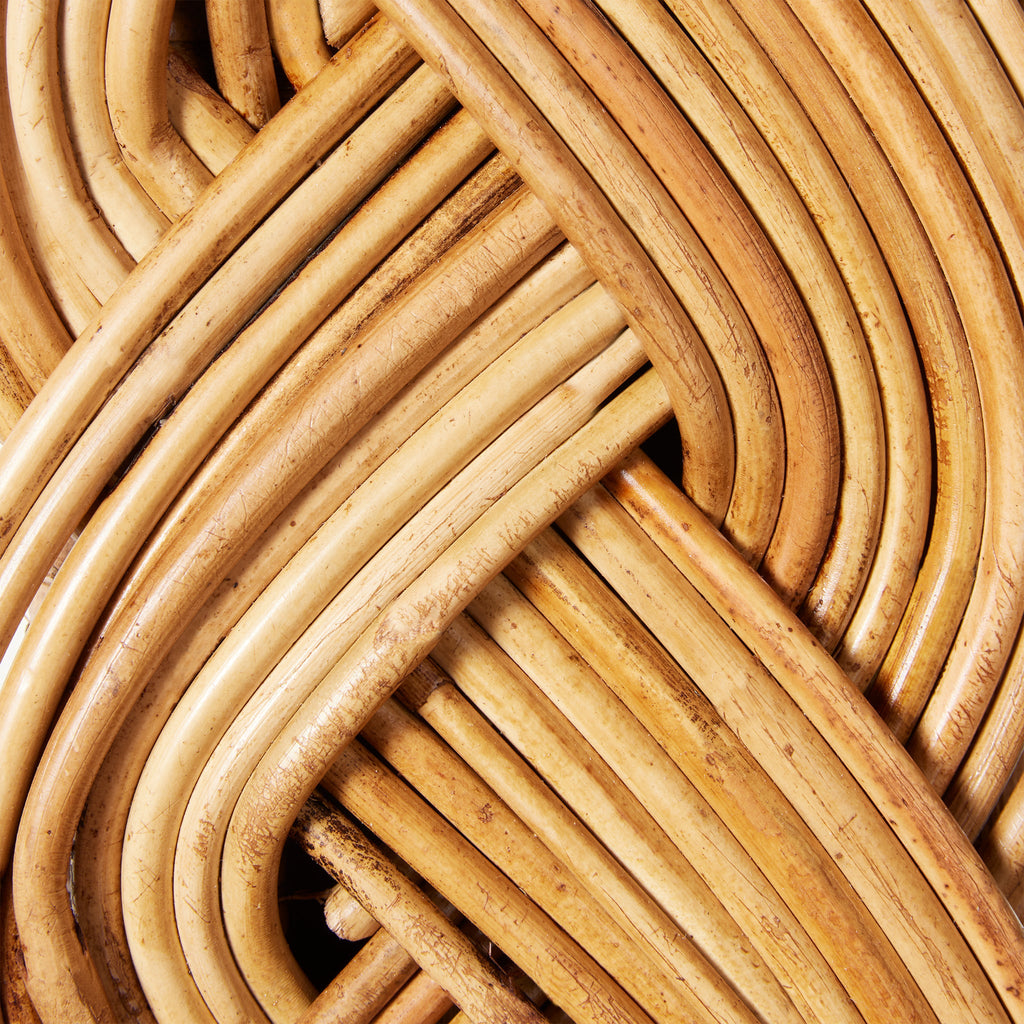 braided rattan frame