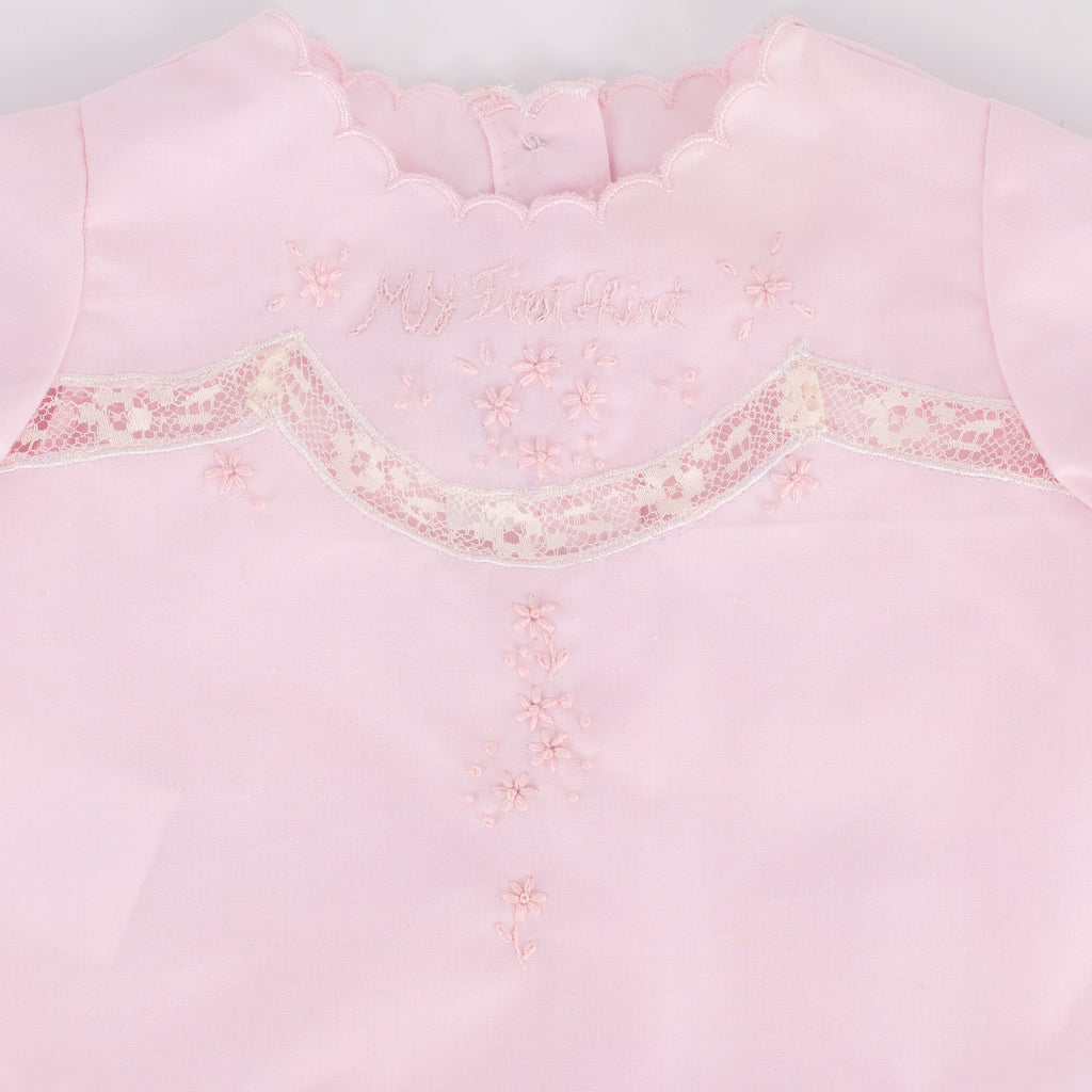 Baby's First Shirt & Bloomers in Pink