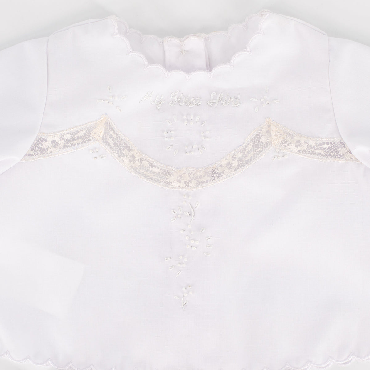 Baby's First Shirt & Bloomers in White