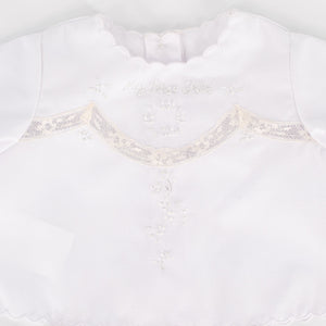 Baby's First Shirt & Bloomers in White