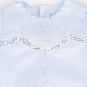 Baby's First Shirt & Bloomers in Light Blue