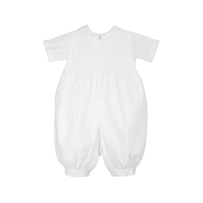 Baby Boys White Romper