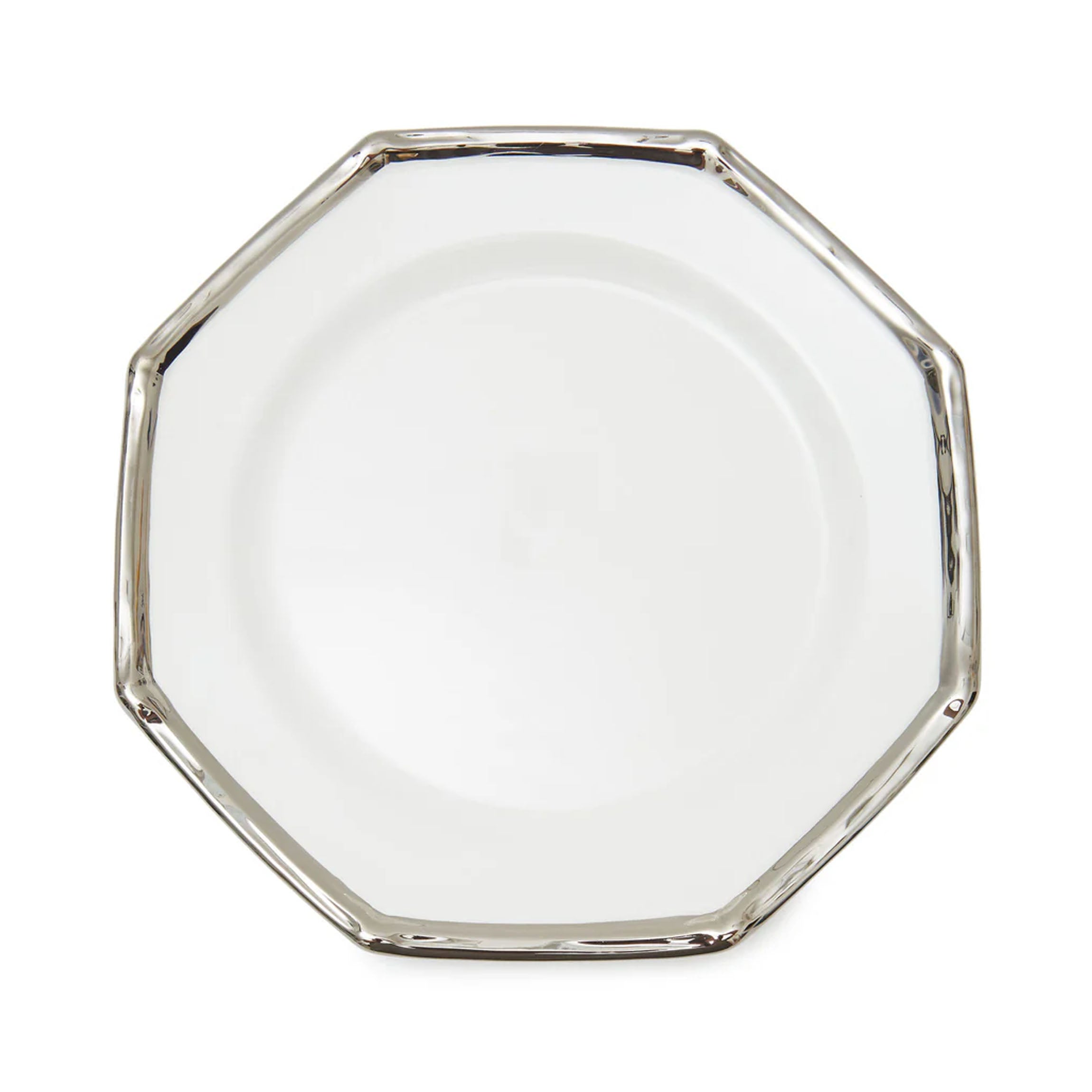 Bamboo Dinner Plates in Platinum, Set of 6