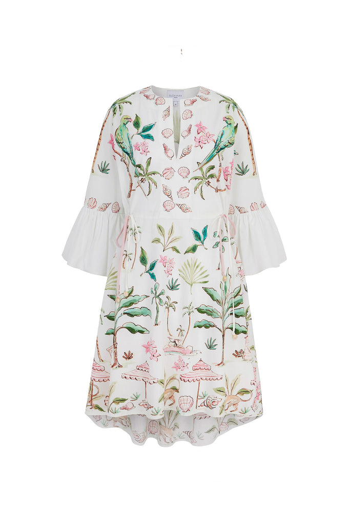 Barbados Cotton Caftan Dress x Susannah Garrod