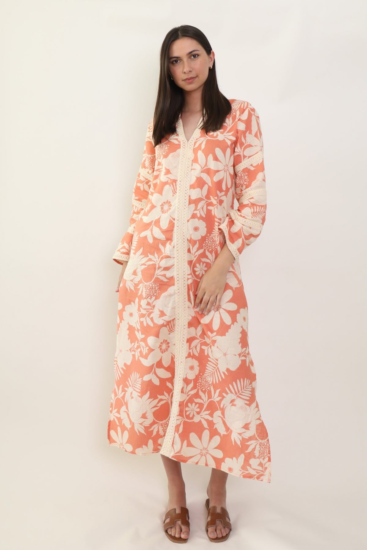 Bardot Caftan in Joy Salmon