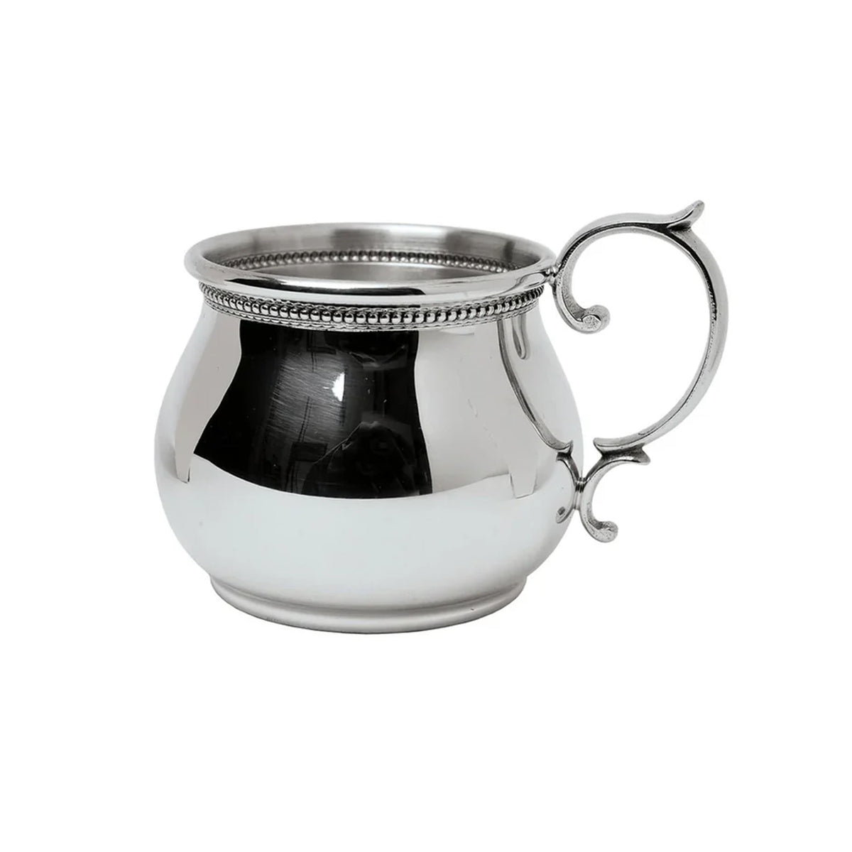 Beaded Scroll Handle Bulged Baby Cup