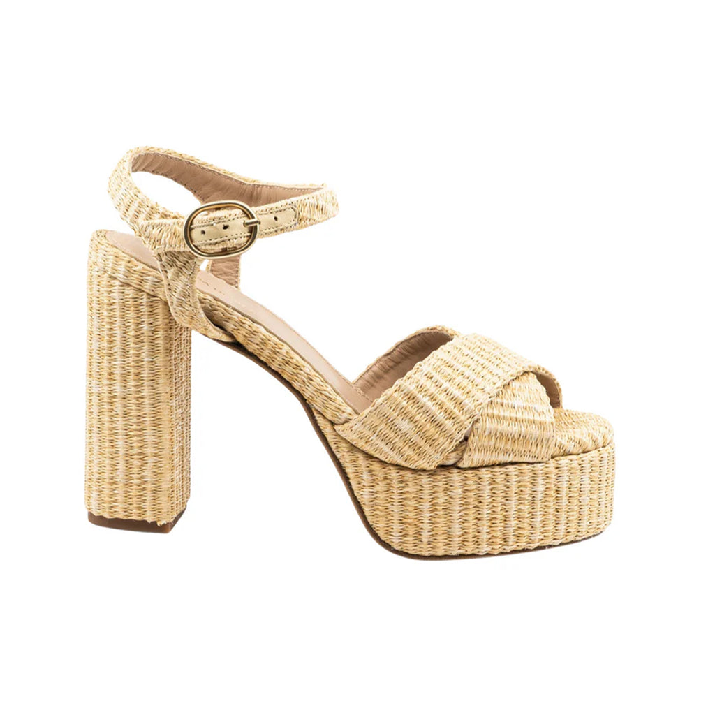 Bella Sandal in Raffia