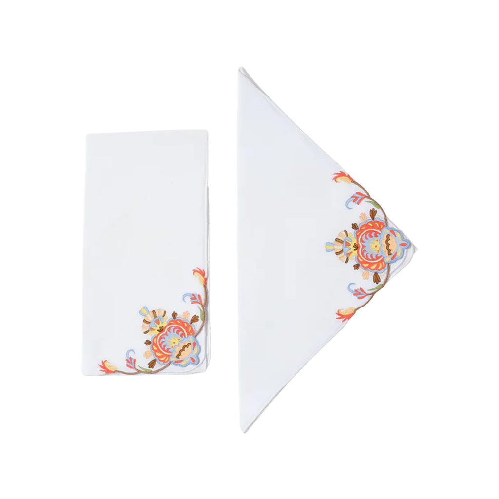 Benaki Hand-Painted Linen Napkin