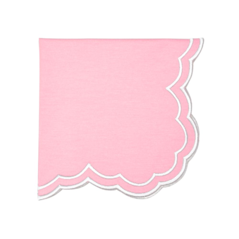 Pink embroidered luxury napkin
