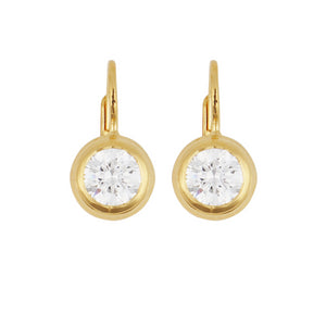Bezel Drop Earrings
