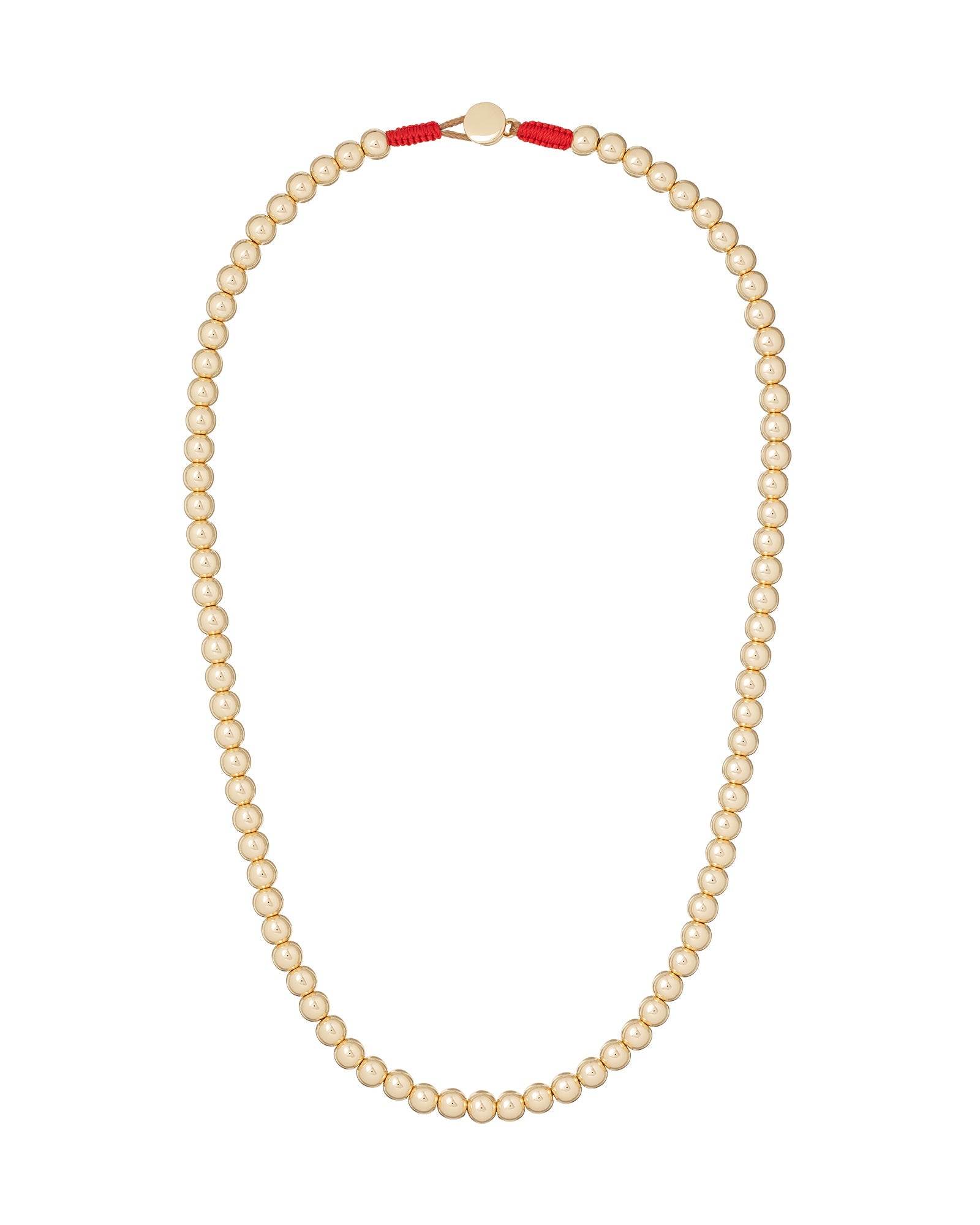 The Bigger Bead Necklace in Gold