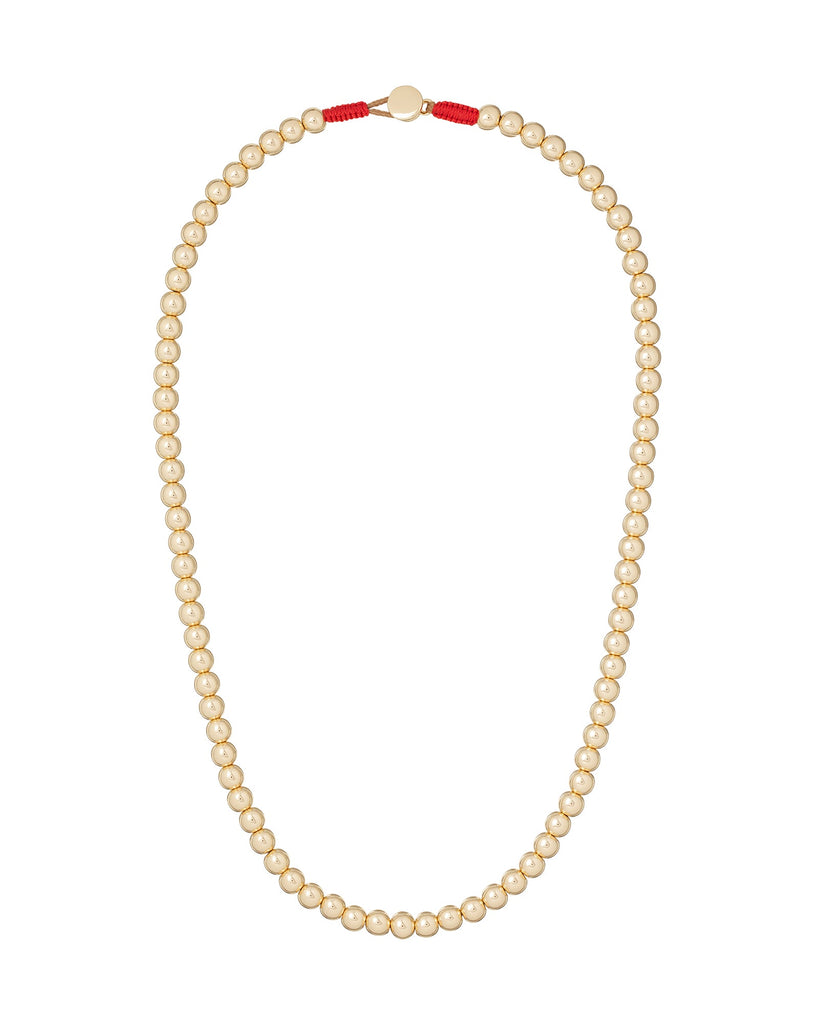The Bigger Bead Necklace in Gold
