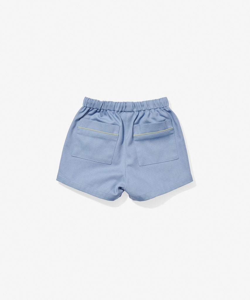 Bingo Baby Short in Dusty Blue