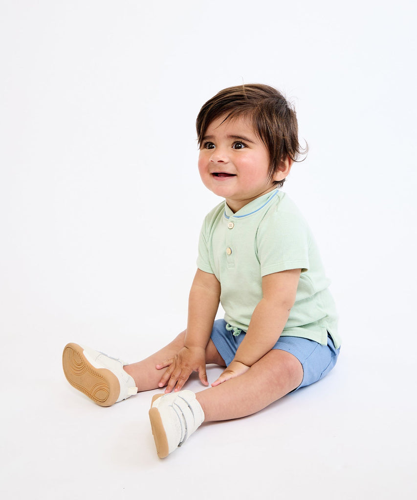 Bingo Baby Short in Dusty Blue