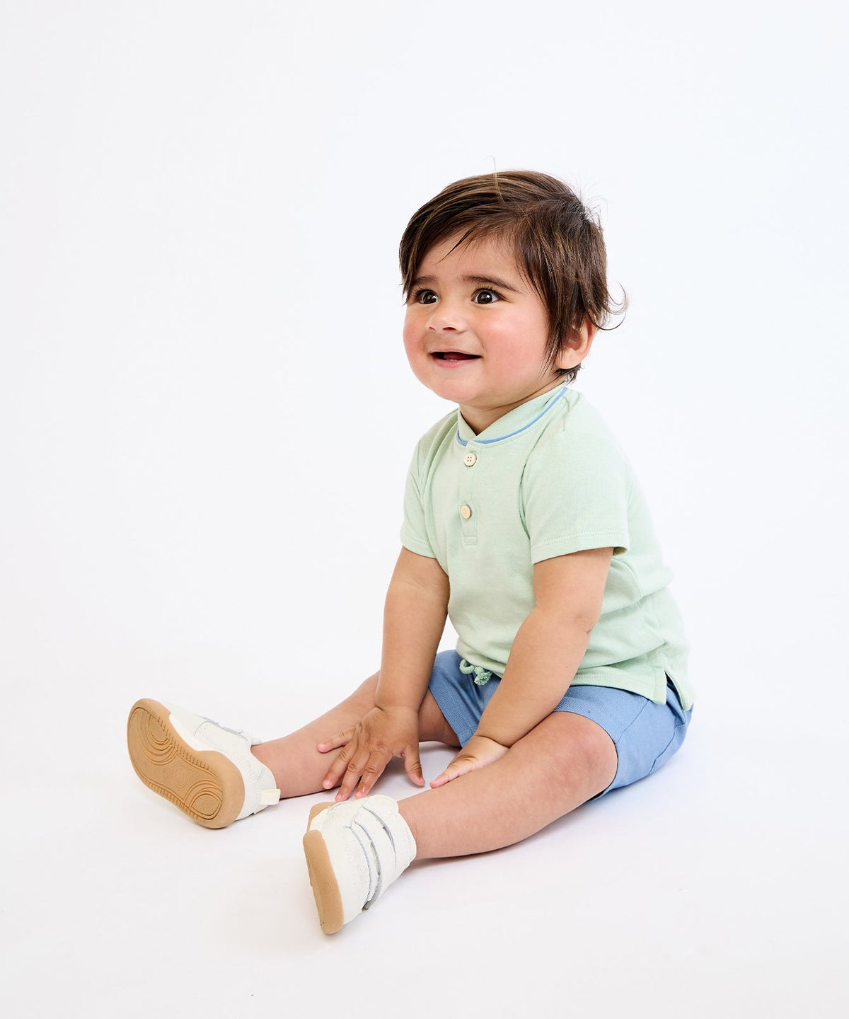 Bingo Baby Short in Dusty Blue