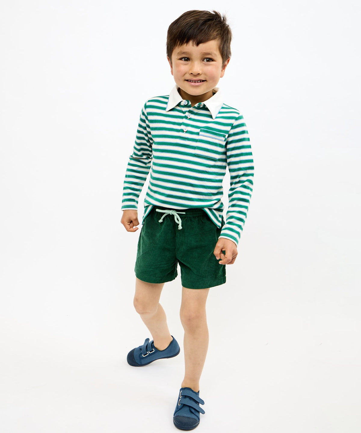 Bingo Short in Forest Corduroy